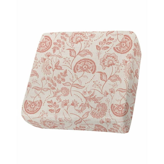 Abstract Spring Floral Sofa Couch Cushion Covers Washable, Removable Stretchable Sectional Couch Covers, Farmhouse Summer Botanical Rustic Slipcovers for L & T Shape Sofa Protector S Size 1 pc