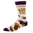 thumbnail image 3 of OoohYeah Men's Funny Novelty Crew Socks, Mardi Party, Shoe Size 8-13, 3 of 5