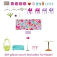 thumbnail image 3 of Barbie Vacation House (42 in) Dollhouse Playset with 2 Levels & 30+ Pieces, 3 of 7