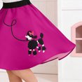thumbnail image 6 of NOLDARES 50s Costumes for Girls 50s Poodle Dress with Polka-Dot Printed Scarf for Kids Halloween Costume(Hot Pink,7-12 Years), 6 of 6