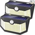 thumbnail image 1 of  Solar Lights Outdoor 120 LED with Lights Reflector and 3 Lighting Modes, Motion Sensor Wall Lights,IP65 Waterproof Solar Powered for Garden Patio Yard (2Pack), 1 of 5