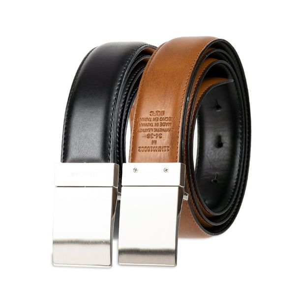 men's stretch dress belt Solid Color Webbing Club Belt, Blue / 30-Inch, Leather Tab, Brass Hardware, Made in USA Take your existing pant waist size and add two inches to that number LAEZ Khaki Belt | Braided