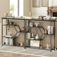 thumbnail image 4 of Narrow Console Table with Shelves - Modern Entryway & Living Room Decor, 4 of 8