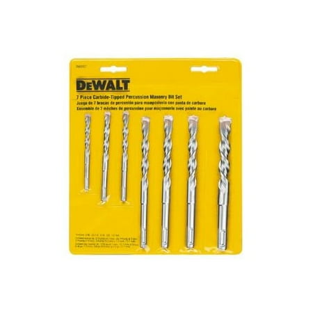 DEWALT DW5207 - 7-Piece Premium Percussion Masonry Drill Bit Set
