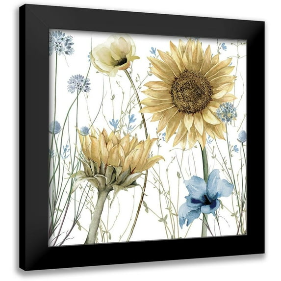 Sophie 6 12x12 Black Modern Framed Museum Art Print Titled - Summer Haze II