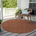thumbnail image 6 of Addison Rugs Chantille Indoor/Outdoor Transitional Arrows Terracotta Washable Round Rug, 8' x 8', 6 of 6