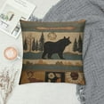 thumbnail image 2 of Nawypu Western Rustic Bear Throw Pillows Cover  Wild Animal Bear Deer Moose Pillow case Lodge Wildlife Outdoor Cabin Decorative Cushion Pillow Cover for Patio Couch Bedroom, 2 of 5