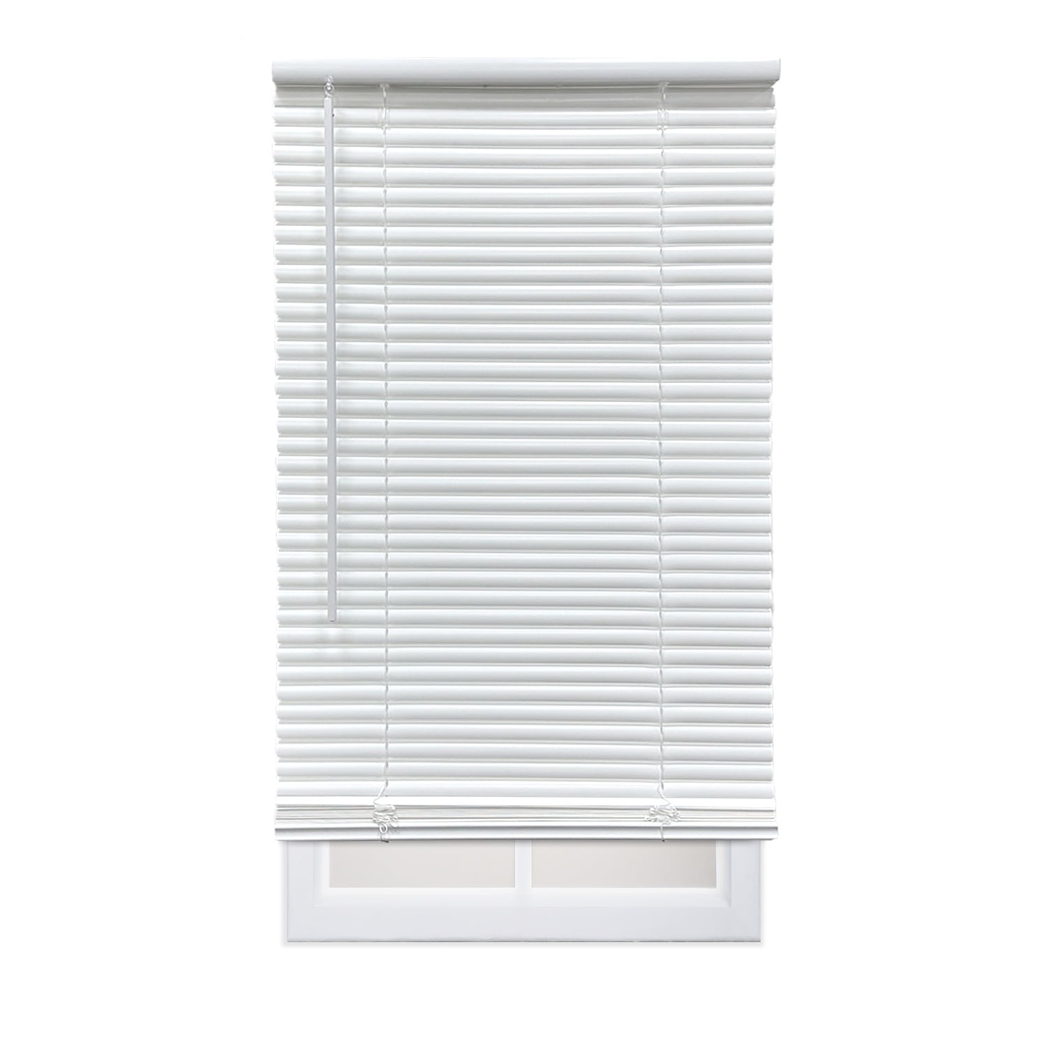 Regal Living, Cordless 1 inch Eco Mini Blinds, Light Filtering, White, 72W x 60L