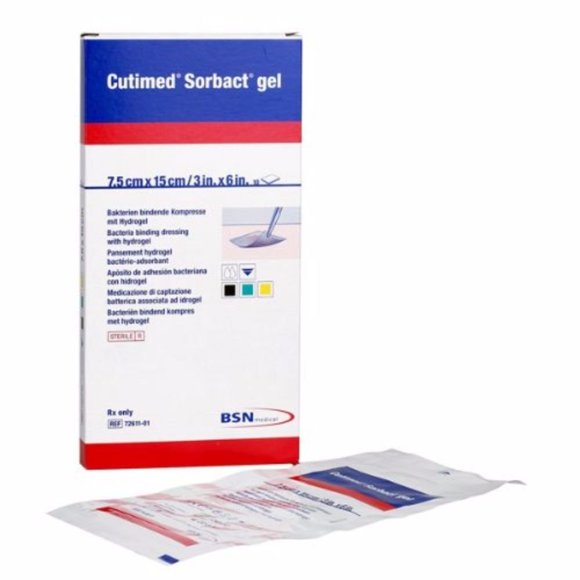 Cutimed Sorbact Gel Dressings 3" x 6" (Box of 10), BSN Medical # 7261101