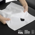 thumbnail image 3 of 12 Inch x 24 Inch Crepe Headrest Sheets with "S" Faceslit, Come in 1000 sheets per box,  For Chiropractic Exam Table or Massage Table, 3 of 4