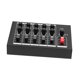 thumbnail image 2 of Mezclador de audio Mezclador de audio compacto, DC 9V de bajo ruido, portátil, 5 en 1 salida, mezclador de línea, mezclador estéreo para guitarras, 2 of 7