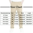 thumbnail image 2 of Fmbrln Boys Pants Elastic Waist Solid Athletic Pants Casual Loose Comfy Straight Leg Pants Lounge Trousers with Pockets, Sizes 6-13Y, 2 of 5