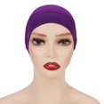 thumbnail image 1 of Gorra cilíndrica monocromática modal, gorra de base, gorra de cuello de mujer de algodón mercerizado de alta elasticidad, 1 of 6