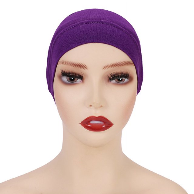 Gorra cilíndrica monocromática modal, gorra de base, gorra de cuello de mujer de algodón mercerizado de alta elasticidad