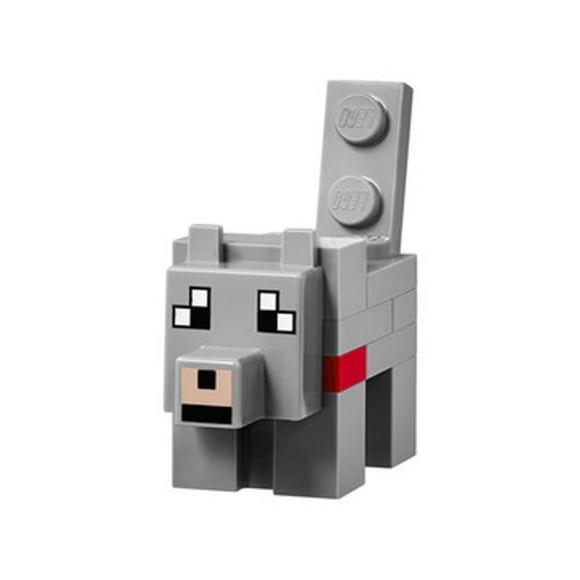 LEGO Minecraft Minifigure - Dennis the Wolf Minifig Grey Animal