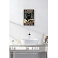 thumbnail image 2 of New Retro Metal Sign Black Cat Playing Drums Funny Wall Decor My Neighbors are Listening to Great Music Tin Sign Funny Decoration for Home Bar Man Cave Club Pub Sign 12x8 Inch, 2 of 6