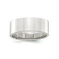 thumbnail image 3 of Ladies or Mens Comfort Fit 7mm Flat Wedding Band Ring in Sterling Silver for Women, 3 of 5
