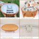 thumbnail image 4 of Juego de cestas de picnic de mimbre para 2 con mini mesa plegable para vino, bolsa térmica grande y kits de servicio de cubiertos para 2 personas, regalos para parejas, regalos de boda (Y2209-2-GR), 4 of 7