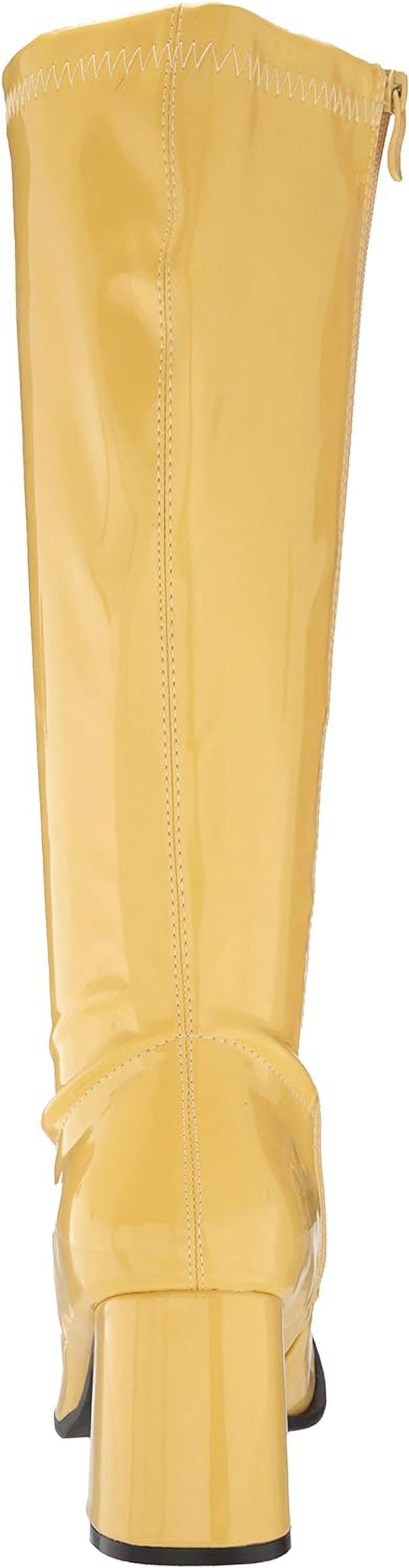 yellow boots 厚底　ヒール　ギャル NaWent Women's Platform Knee High Boots Chunky Heel Sexy