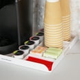 thumbnail image 6 of Mind Reader Coffee Station Serving Tray, 7 Pod Capacity, Countertop Organizer, Storage, White, 6 of 7
