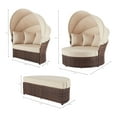 Mainstays Tuscany Ridge 2Piece Outdoor Daybed with Retractable Canopy