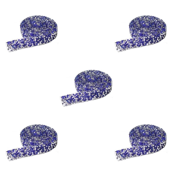 Pegatinas ostentosas Inteprter Resina Cristal Plata Azul Real 1 1.5 cm Ancho CBP338994
