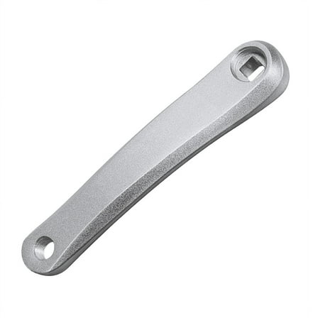 170mm Crank Arm Mountain Bike Left Side Crank Square Hole Crankset Handle Part Replacement Silver,1 x bicycle crank arms,Silver