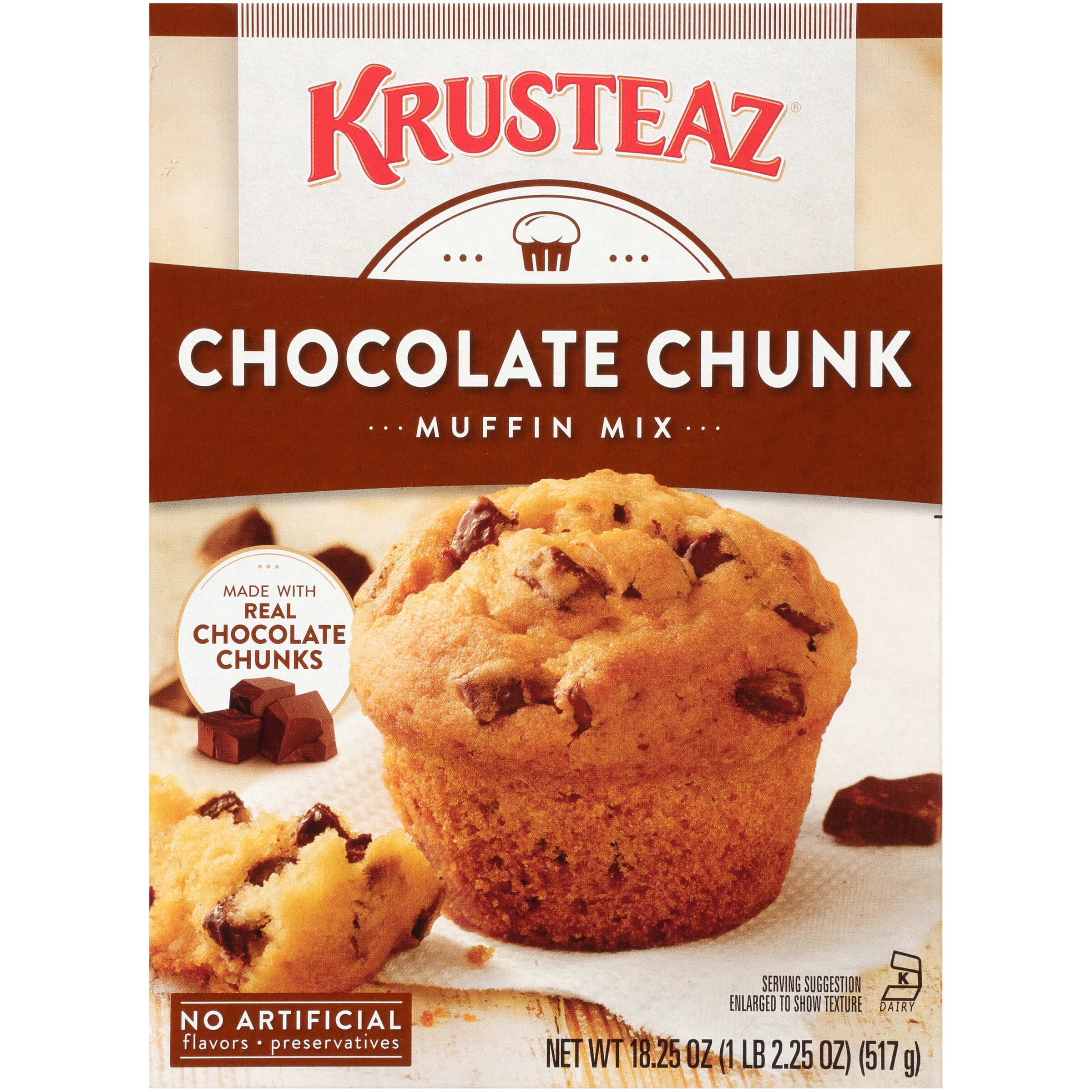 Krusteaz Chocolate Chunk Muffin Mix 18.25 OZ Box