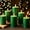 green-6pcs, variant on 12 White Pillar Candles, 3x4 Inches Unscented Pillar Candles for Home,Wedding,Church, Dripless and Smokeless Table Candles Pillar, White Candles for Party, Relaxing, Approx 50 Hours Long Burning Time