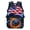 Blue Lightning Bolt Print, variant on Waterproof School Backpack for Outdoor Hiking, Polyester Breathable Mesh Back Panel Travel Backpacks, Blue Lightning Bolt Print