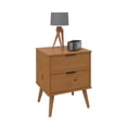 thumbnail image 4 of From the Tree Furniture Compact Modern Solid Wood Nightstand, 2-Drawer, 4 of 7