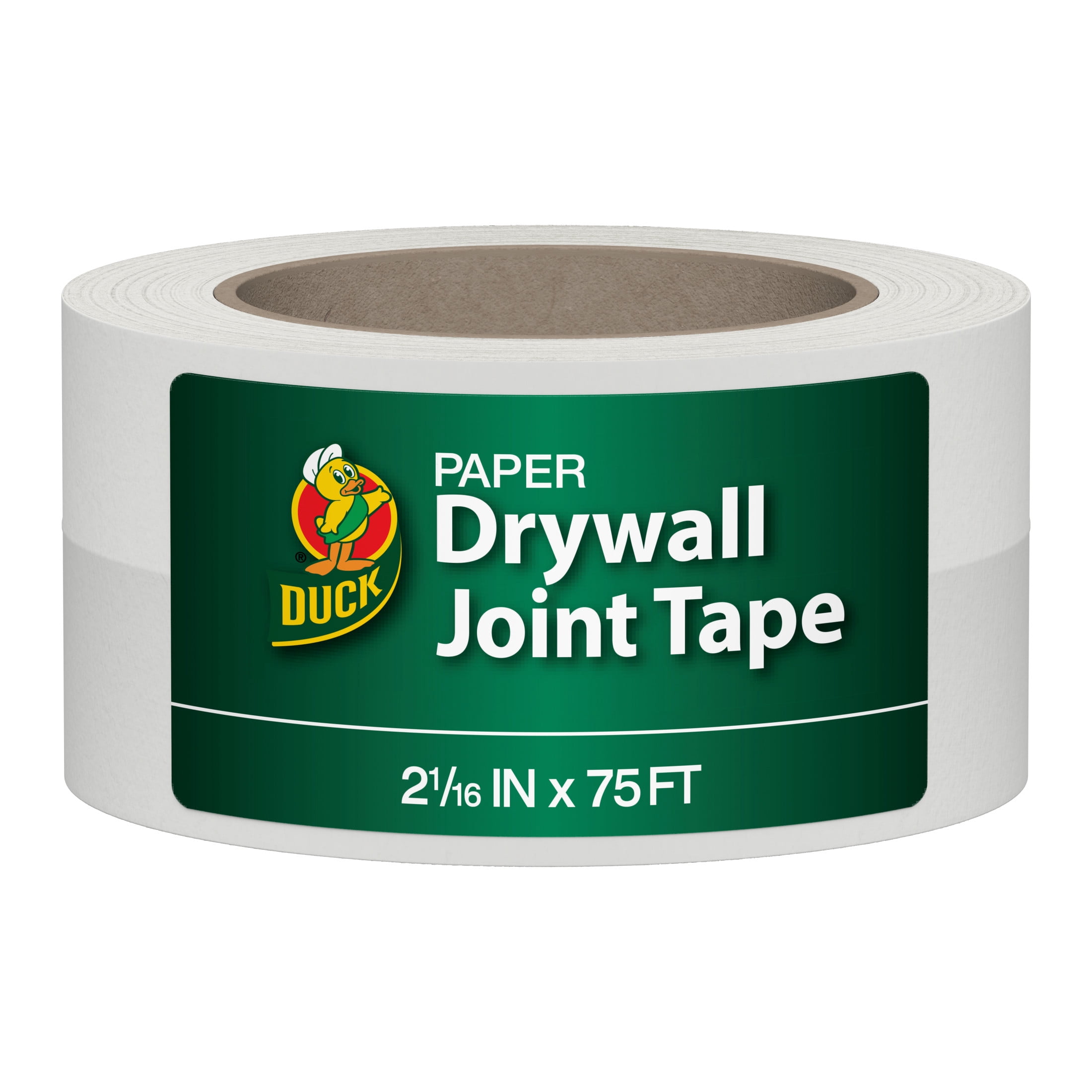 (3 pack) Duck Drywall All Purpose Non-adhesive Joint Paper Tape, 2.06 in. x 75 ft., White, New