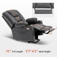 thumbnail image 4 of MCombo Large Power Lift Recliner Chair with Massage and Heat,Faux Leather 7539 (Dark Grey), 4 of 8