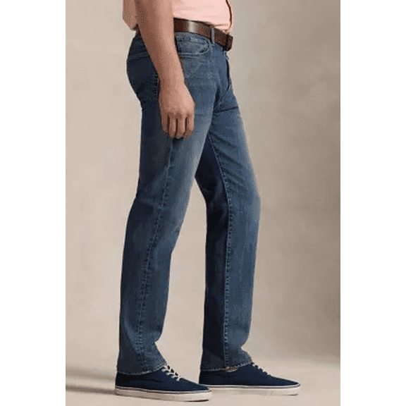Polo Ralph Lauren Men's Big & Tall Rope Dyed Denim Jeans, 46Bx30