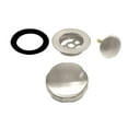 thumbnail image 6 of Westbrass 35" Cable Drive Bathtub Pop-Up Drain Trim with Rotary Overflow Knob and Sch. 40 ABS Fittings, Satin Nickel, 6 of 7