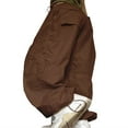 thumbnail image 4 of Womens Baggy Cargo Pants Streetwear Hip Hop Joggers Sweatpants Drawstring Casual Loose Wide Leg Trousers, 4 of 5