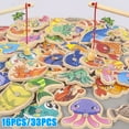 thumbnail image 1 of Magnetic Fishing Game 31pcs Wooden Fish Rod Parent-child Creative Interactive Toy for Kids Gift, 1 of 8