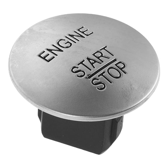 COMPUKAS 1Pcs Silver Plastic Engine Start Stop Button 1.4x1.4x1in for Car Owners Keyless Start Technology