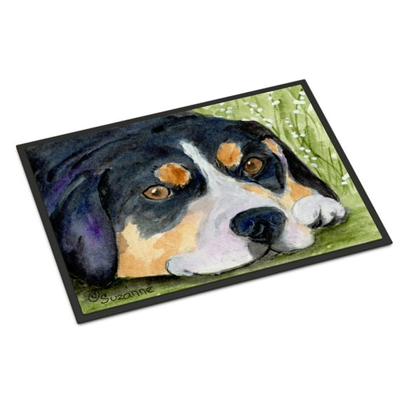 Carolines Treasures SS8596JMAT Entlebucher Mountain Dog Doormat 24x36 36"L x 24"W multicolor