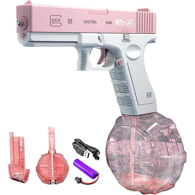 Pistola de agua eléctrica YONGSHENG rosa gran capacidad