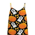 thumbnail image 5 of Halloween Womens Pumpkin Bat Print Overalls Loose Playsuit Loungewear Rompers Jumpsuit with Pockets, 5 of 5