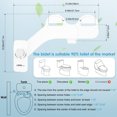 thumbnail image 3 of Ultra-Thin Toilet Bidet Attachment, Dual Nozzle Self Cleaning Bidet Toilet Non-Electric with Adjustable Water Pressure, 3 of 7