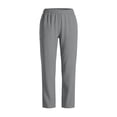 thumbnail image 4 of Utoimkio Women's Scrub Pants Elastic Drawstring Waist Straight Leg Trousers with Side Cargo Pocket Stretch Fabric for Medical Nurse Uniform, 4 of 6