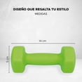 thumbnail image 3 of Set de 2 Mancuernas X-Rush Hexagonales de 5 lbs (10 lbs) con Recubrimiento de Neopreno Verde, 3 of 7