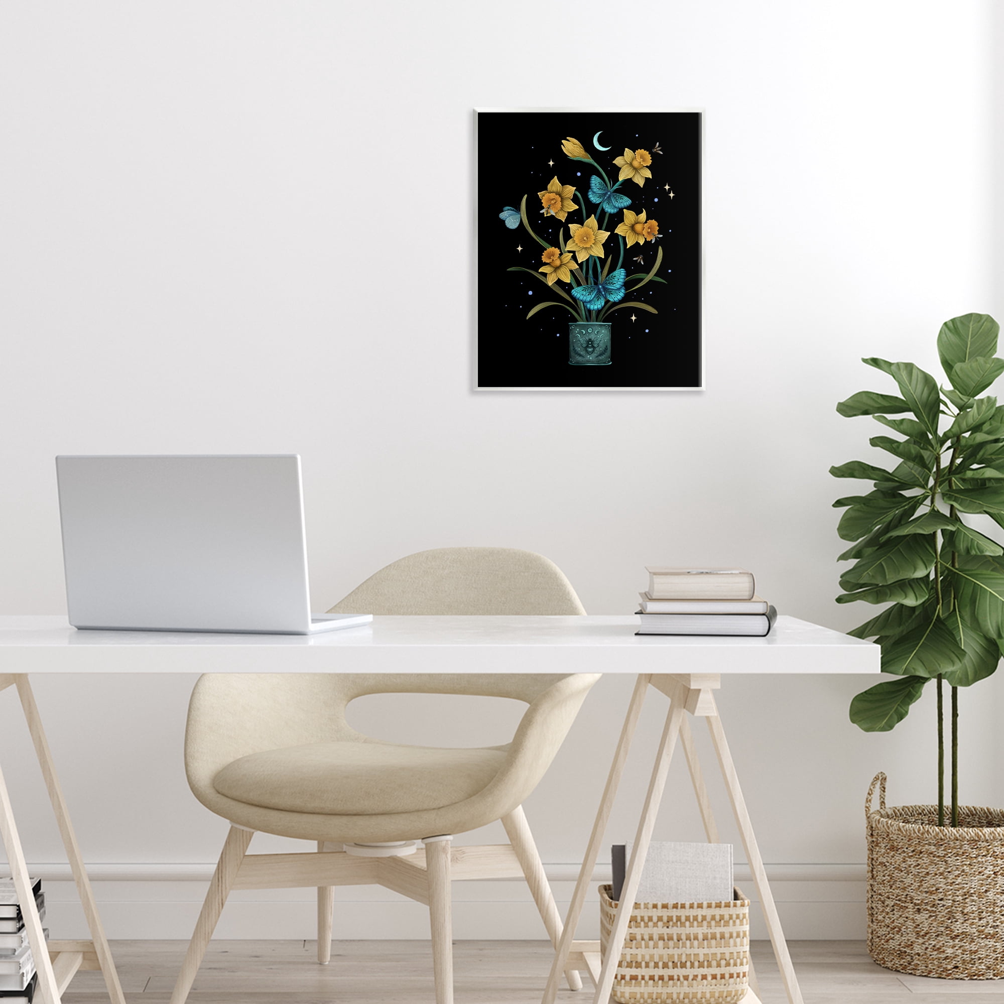 Stupell Industries Mystical March Daffodils Wall Plaque Art, design by Episodic Drawings