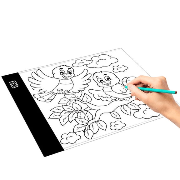 LYUMO Light Box Adjustable Brightness A5, LED Tracing Light Box Board Art Drawing Sketching Copy Pad with Memory Function Table USB Cable