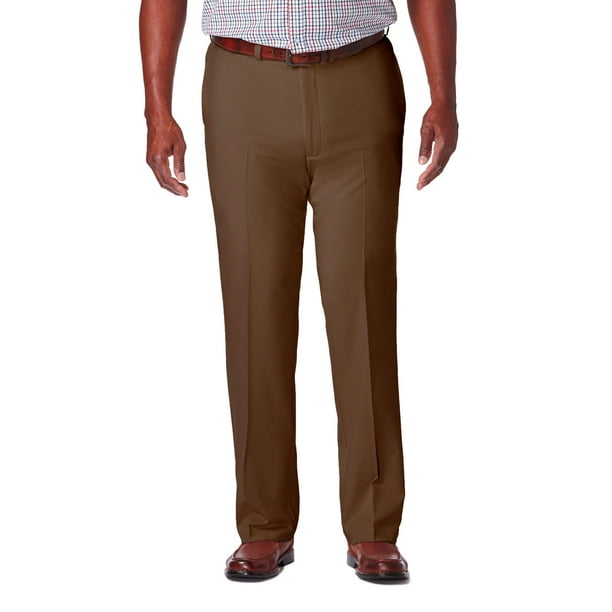 Haggar - Haggar Men's Big & Tall Cool 18® Pro Solid Pant Classic Fit HC90235 - Walmart.com