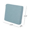 Noble House Attola Outdoor Fabric Club Chair Cushions (Set of 2) in Teal