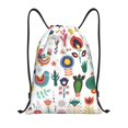 thumbnail image 1 of Fotbe Alpaca Flower Bolsa Mochila con Cordón Estampada, Bolsa de Gimnasio Deportiva, Bolsa Cinch, Bolsa con Cordón para Hombres y Mujeres-Medium, 1 of 6