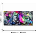 thumbnail image 5 of HFDF Abstract Creative Money Pop Art Prt Contemporary Entrepreneur spirational 100 Bill Dollar Giclee Canvas Wall Art Patg Positive Modern Art for Bedroom Dng Room Easy to Hang- 10x8inch Unframed, 5 of 6